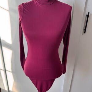 Victoria's Secret Fuchsia Long Sleeve Bodysuit